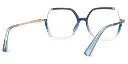 Yulisa Blau Quadratisch Brille5