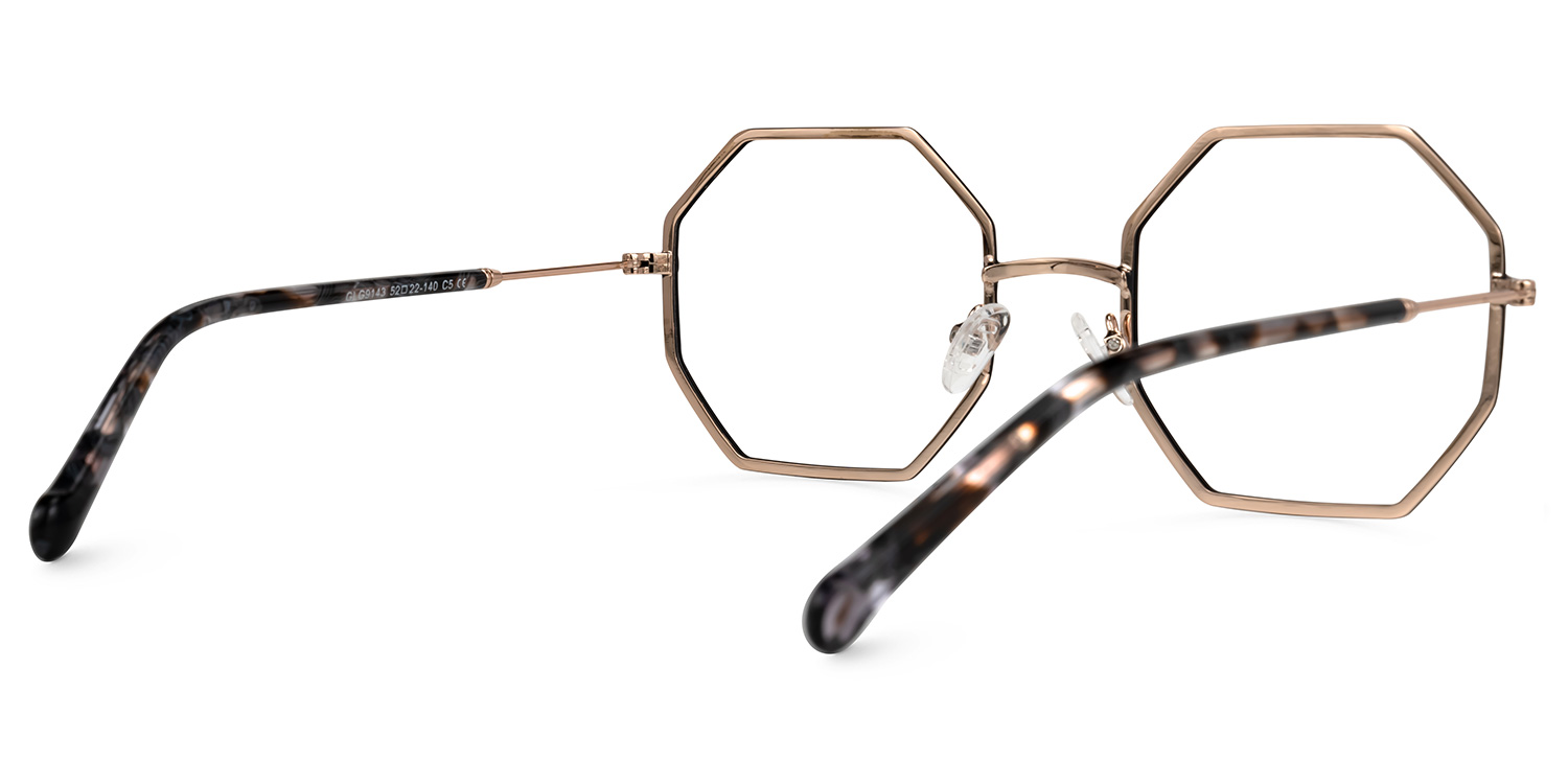 Matrika Schwarz Geometrisch Brille2