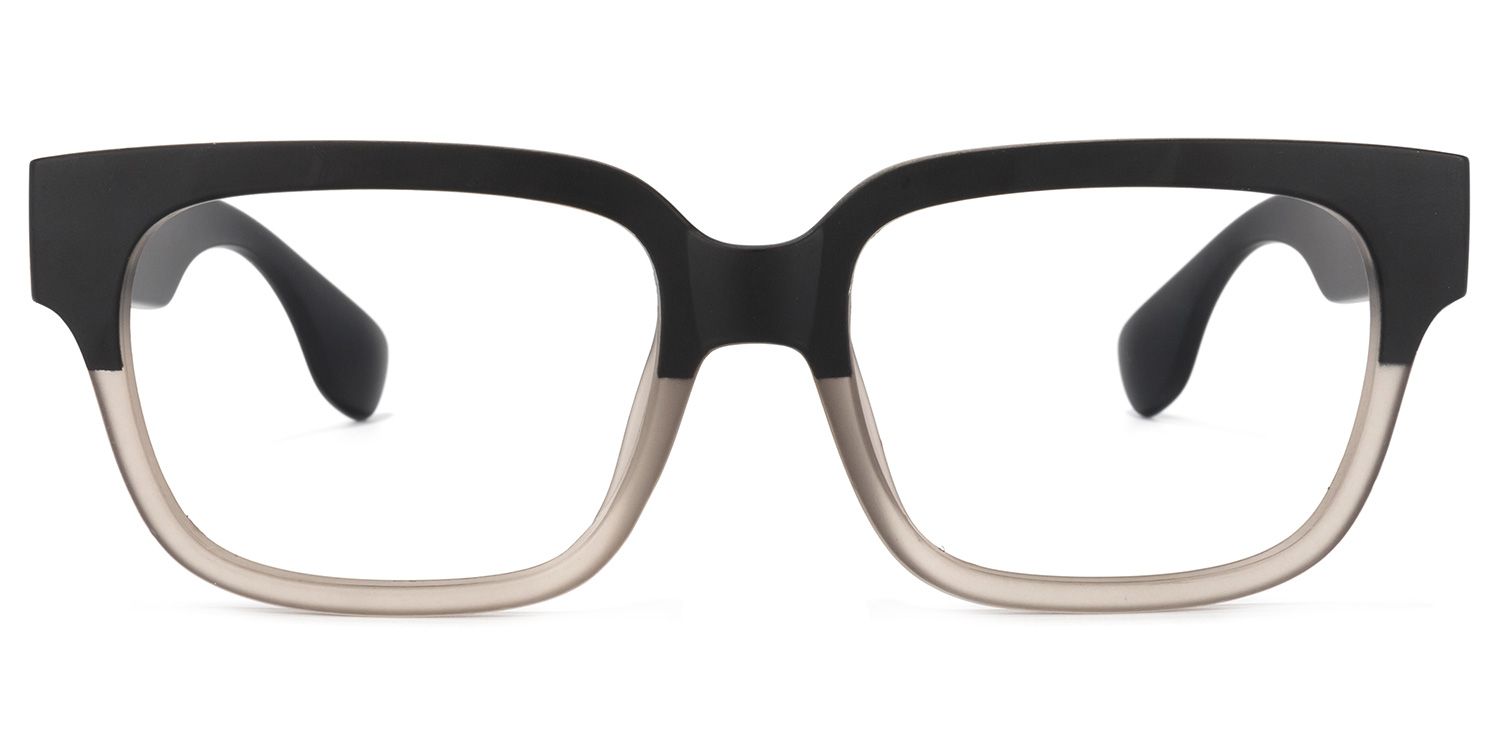 Colin schwarz grau rechteckige Brille0