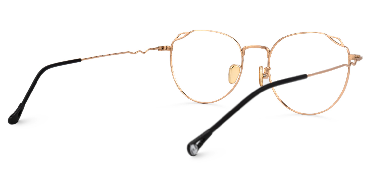 Archer Gold Rund Brille2