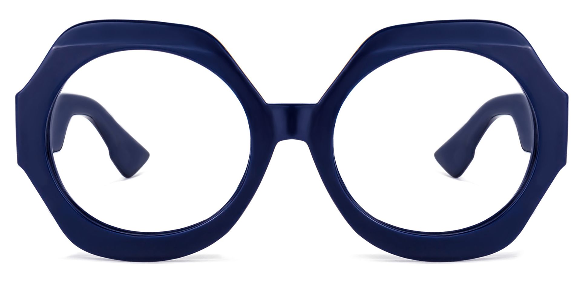 Geoffrey Dunkelblau Geometrische Brille0