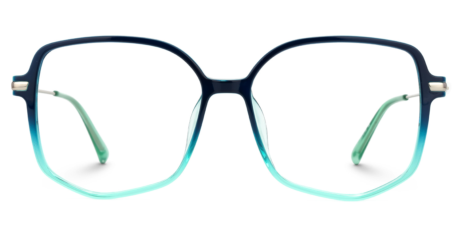 Payton Blau-Grün Geometrisch Brille gutes Bild