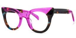 Godwin Lila-Schildkröte Cateye Brille1