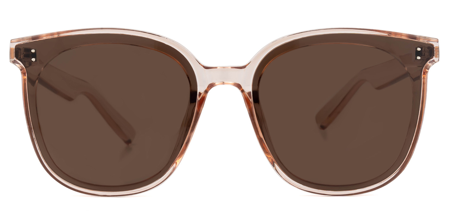 Uland Braune Runde Sonnenbrille0
