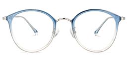Basilia Blau Rund Brille0
