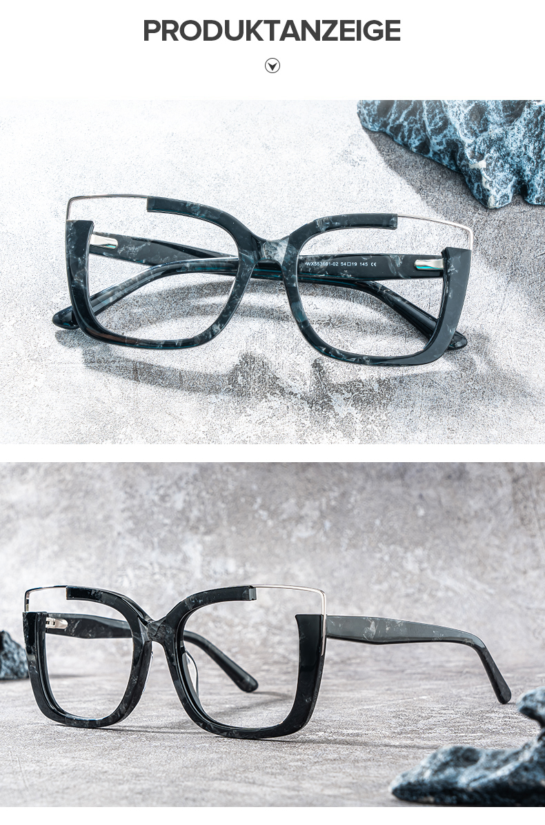 Dortch Schwarz Quadratisch Brille