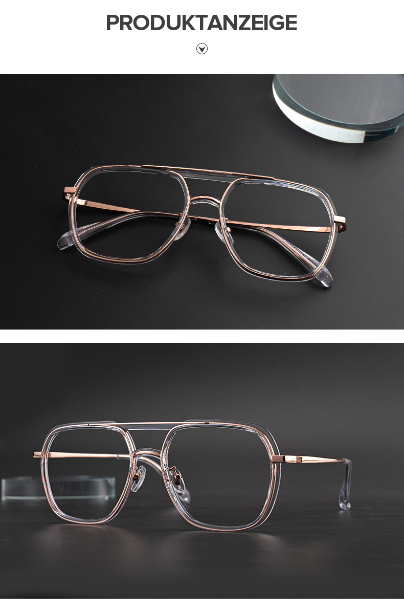 Rickey Gold Pilot Brille