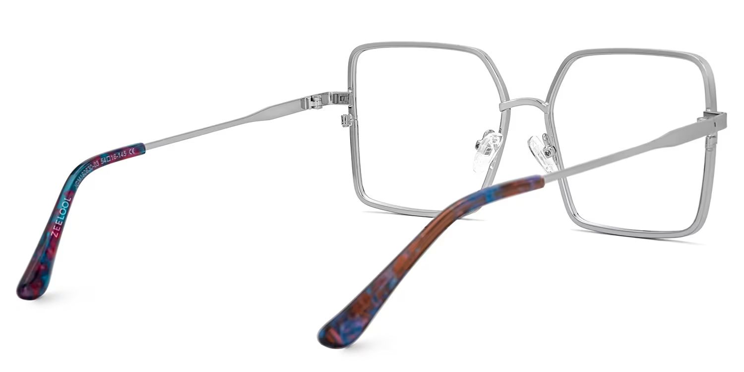 Thalia Silber Quadratisch Metall Brille3