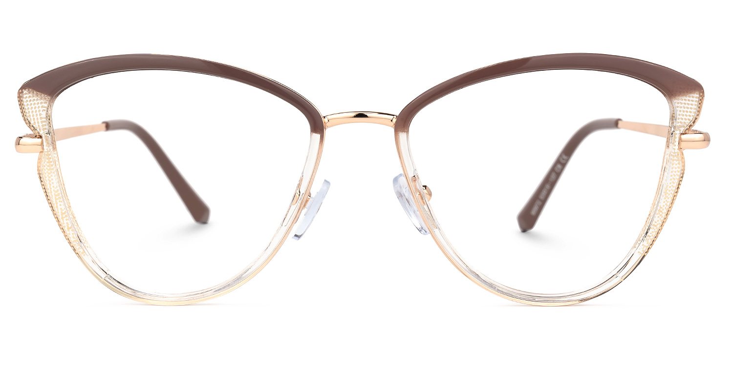 Galina Braun-Gold Cateye Brille0