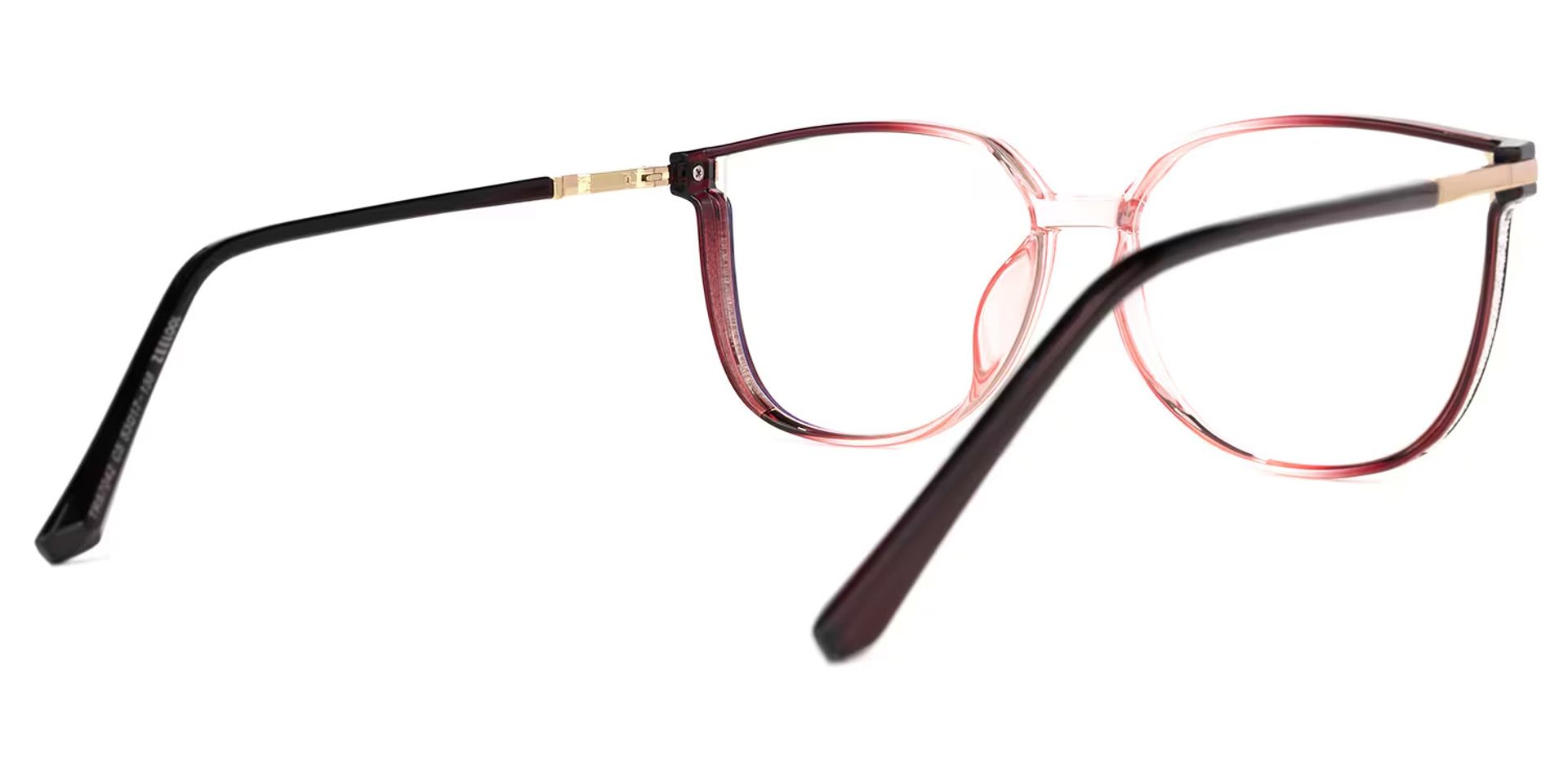 Cora Rot-Schwarz Cateye Brille2