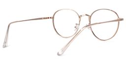 Queeny Gold Rund Brille3