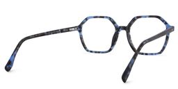 Mollie Schwarz-Blau Geometrisch Brille4