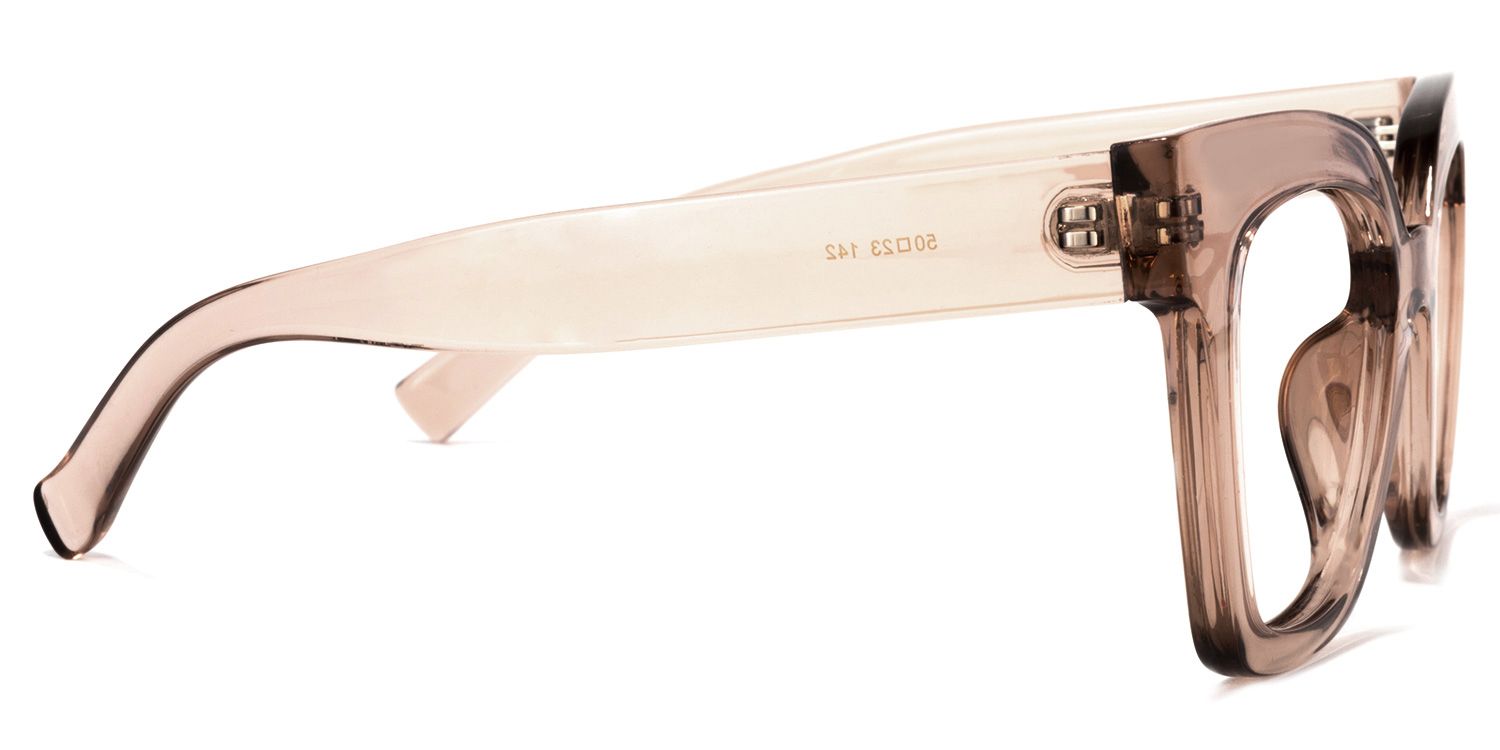 Malcolm Champagne Quadratische Brille3