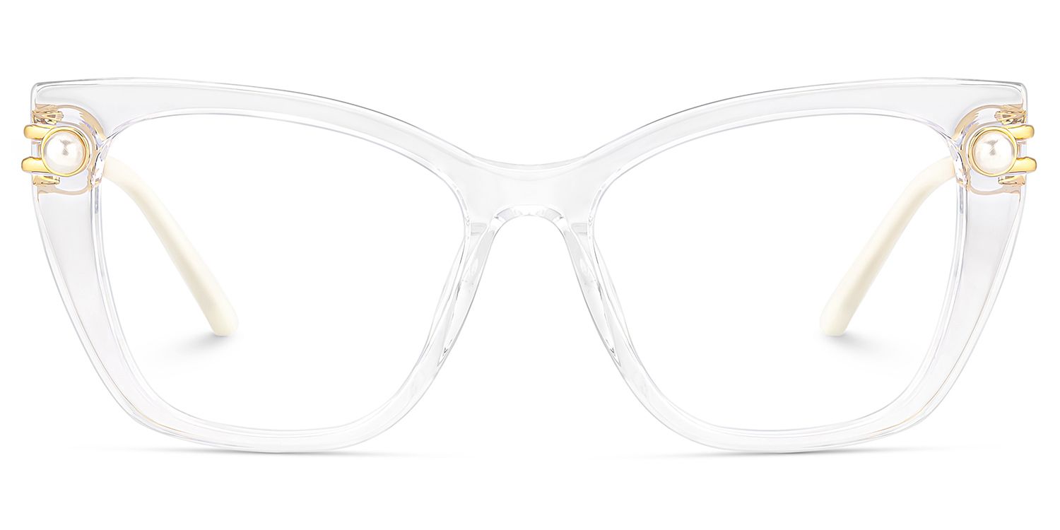 Victor Klar Cateye Gemischte-Materialien Brille0