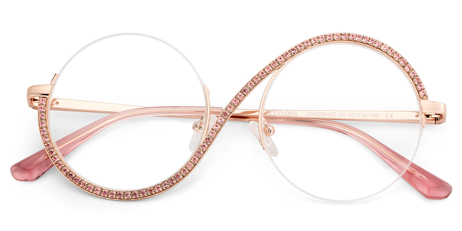 ZEELOOL Alina Rosa Rund Brille
