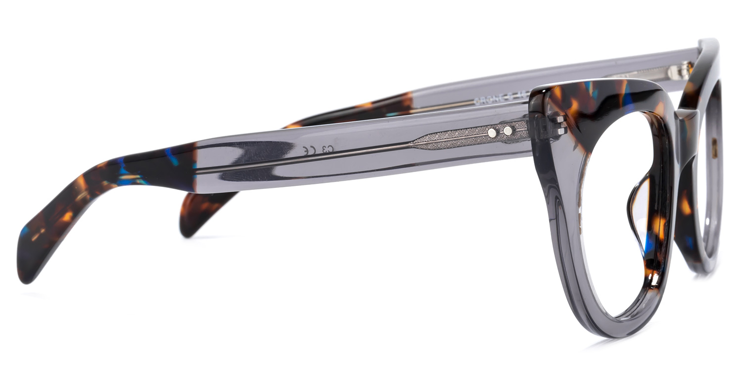 Godwin Grau Schildkröte Cat Eye Brille3