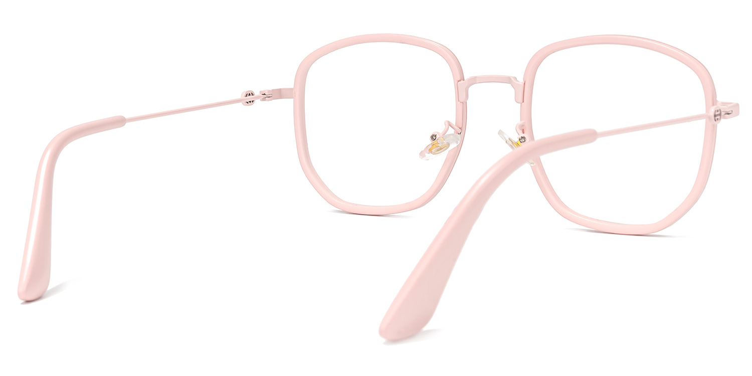 Kaili Rosa Quadratisch Brille3