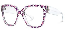 Trisha Lila-Rosa Quadratisch Brille3