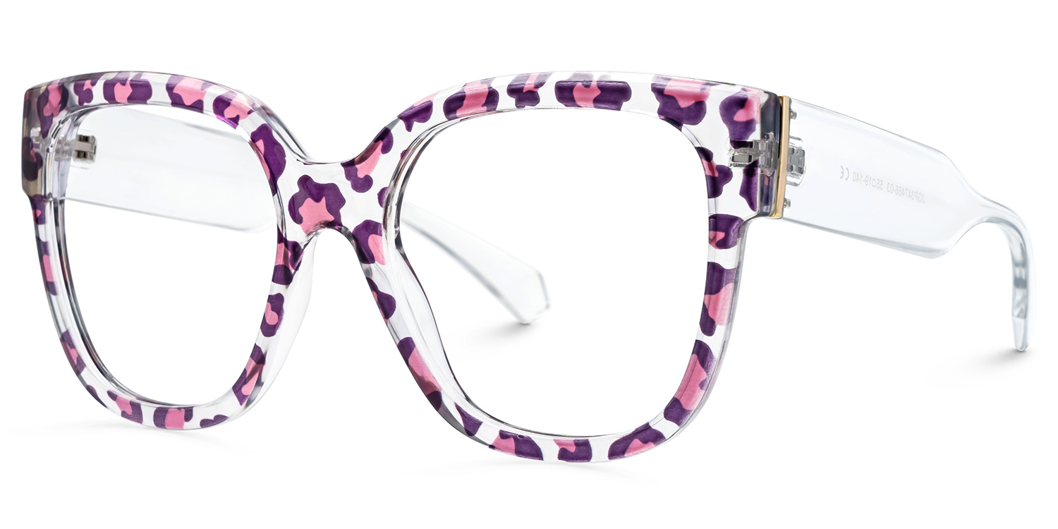 Trisha Lila-Rosa Quadratisch Brille3