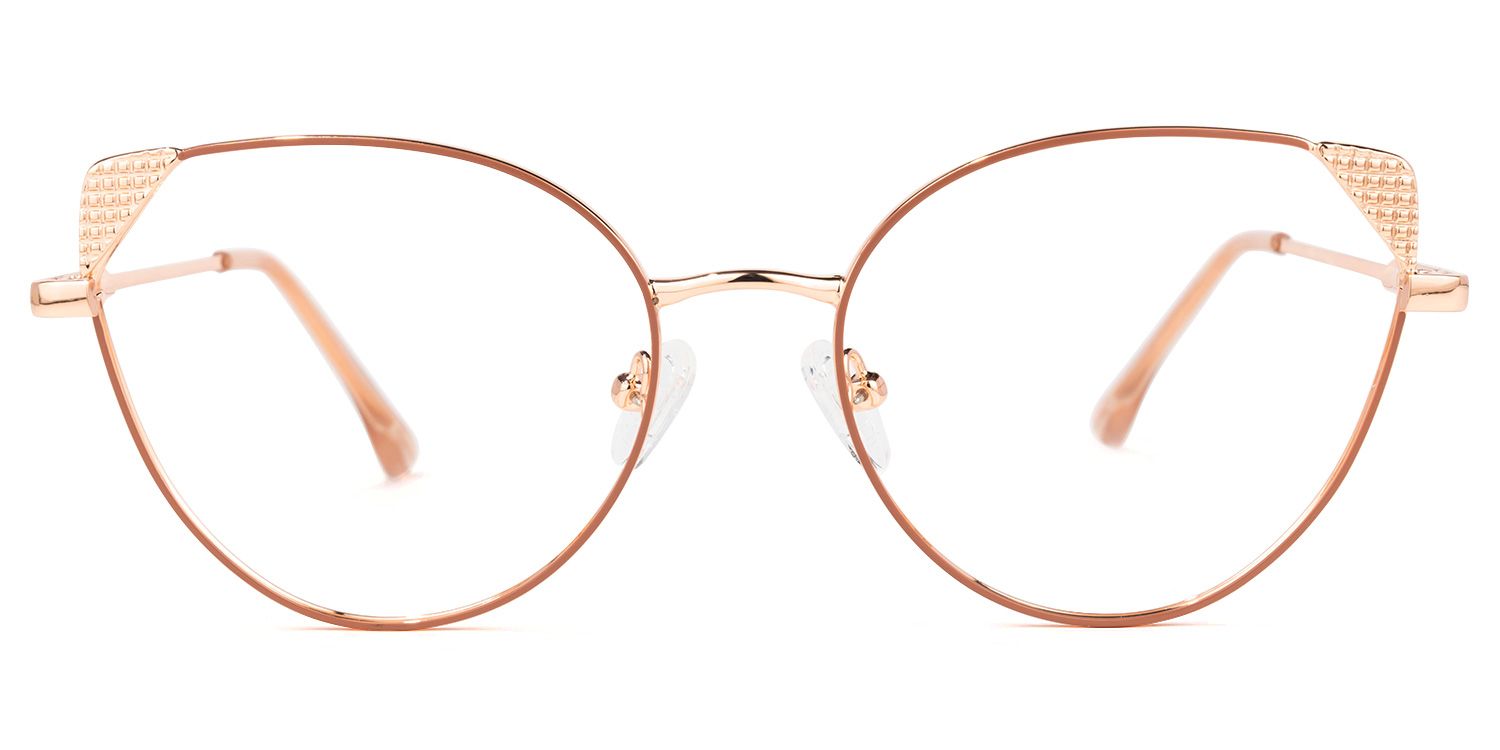 Eve Rosa-Gold Cateye Brille0