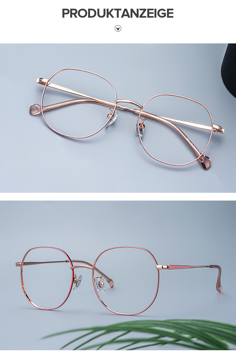 Qusay Rosa Rund Brille