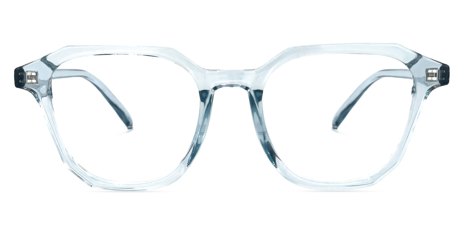 Preston Blau Kristall Quadratisch Brille0