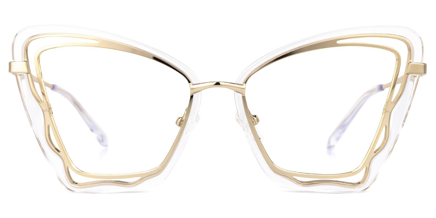 Riya Gold Cateye Brille0