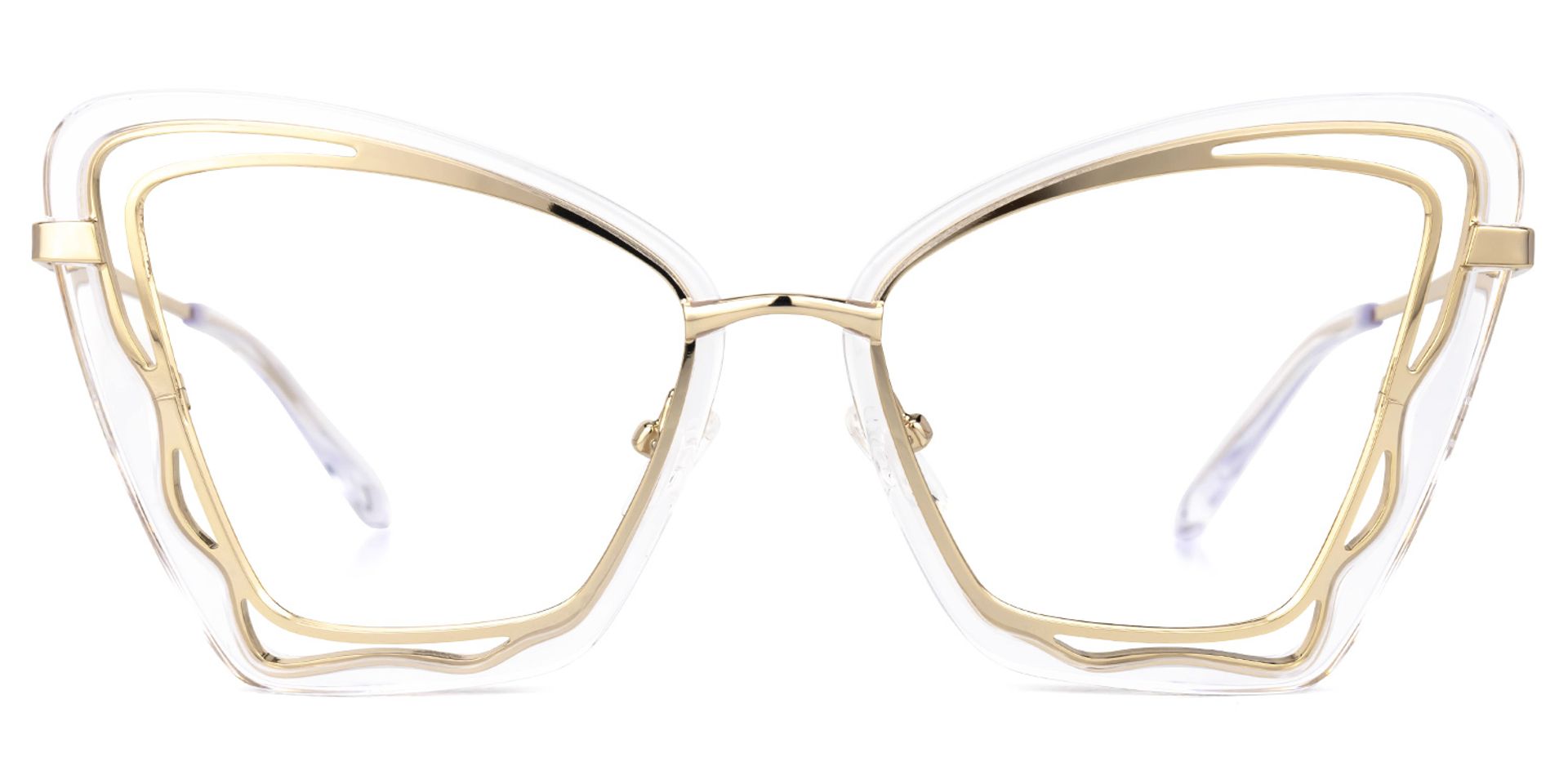 Riya Gold Cateye Brille0