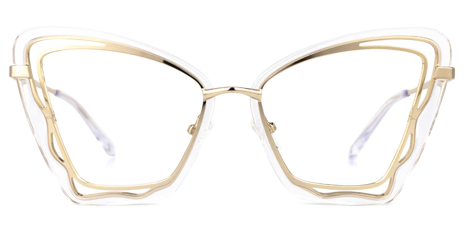 Riya Gold Cateye Brille