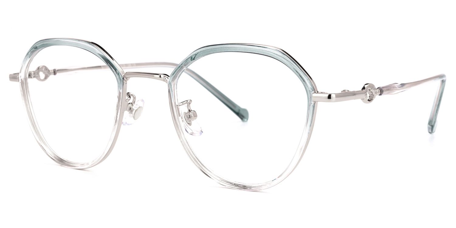Lionel Hellblau Geometrisch Brille1