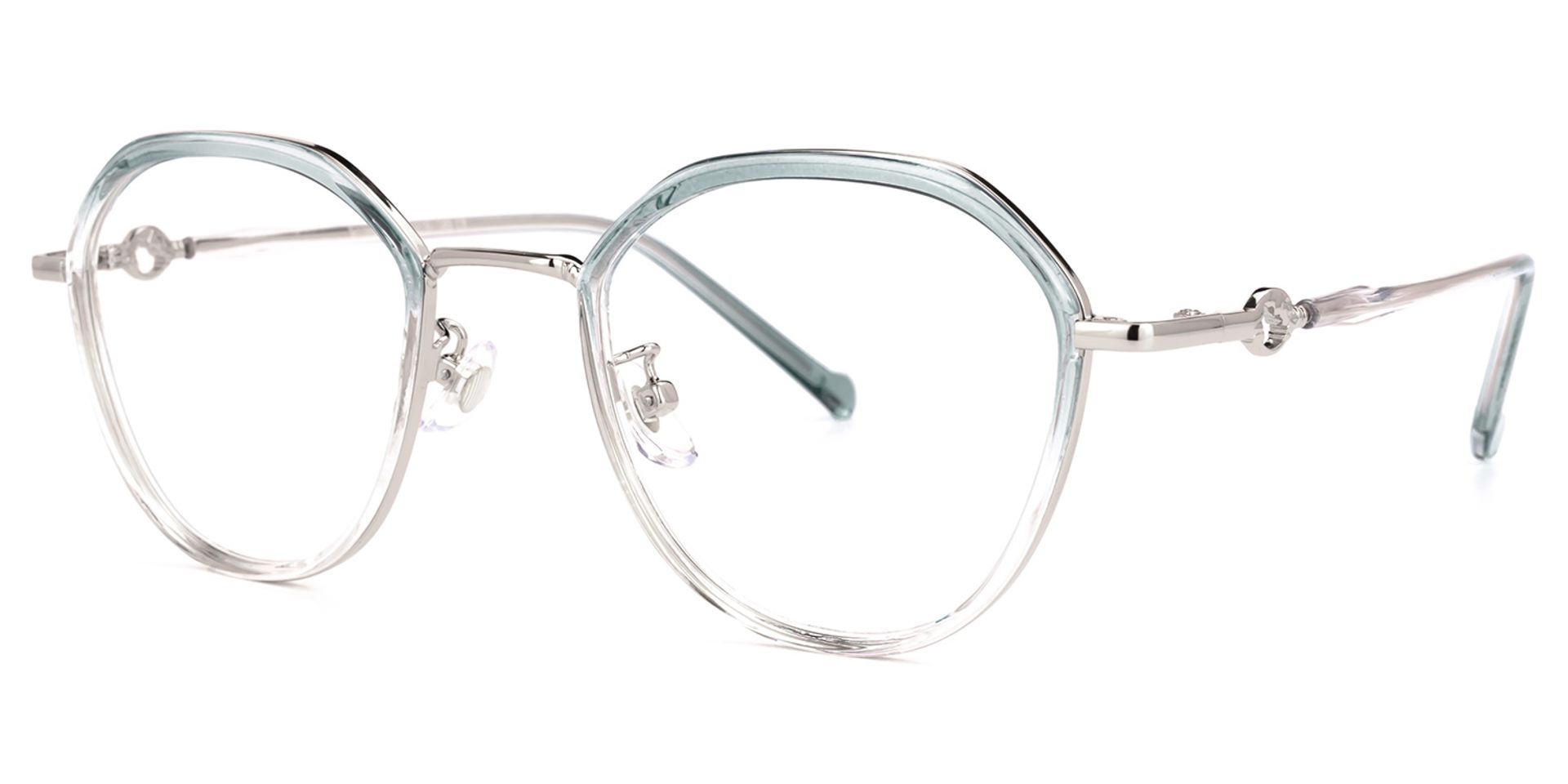 Lionel Hellblau Geometrisch Brille1