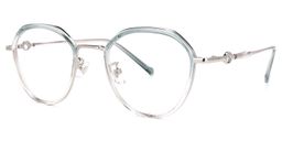 Lionel Hellblau Geometrisch Brille1