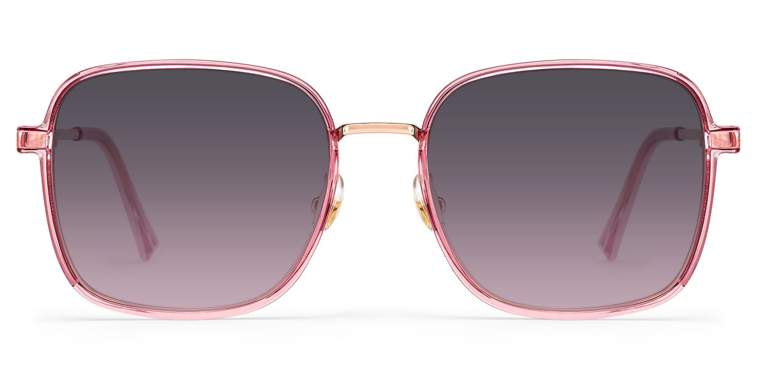 Frida Rosa Quadratisch Gemischte-Materialien Sonnenbrille0