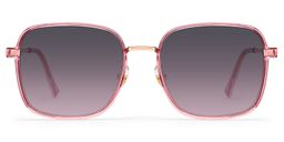 Frida Rosa Quadratisch Sonnenbrille0