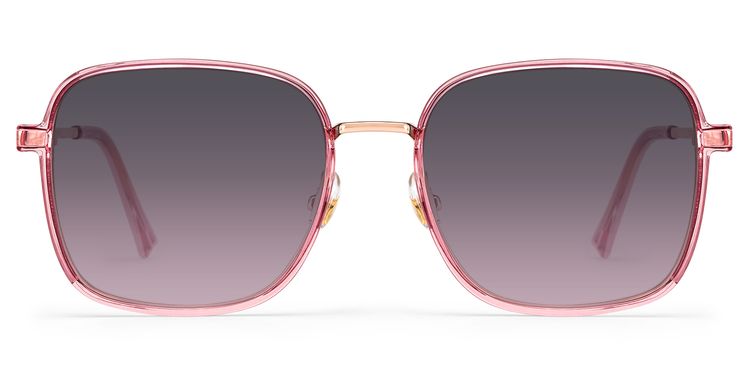 Frida Rosa Quadratisch Sonnenbrille