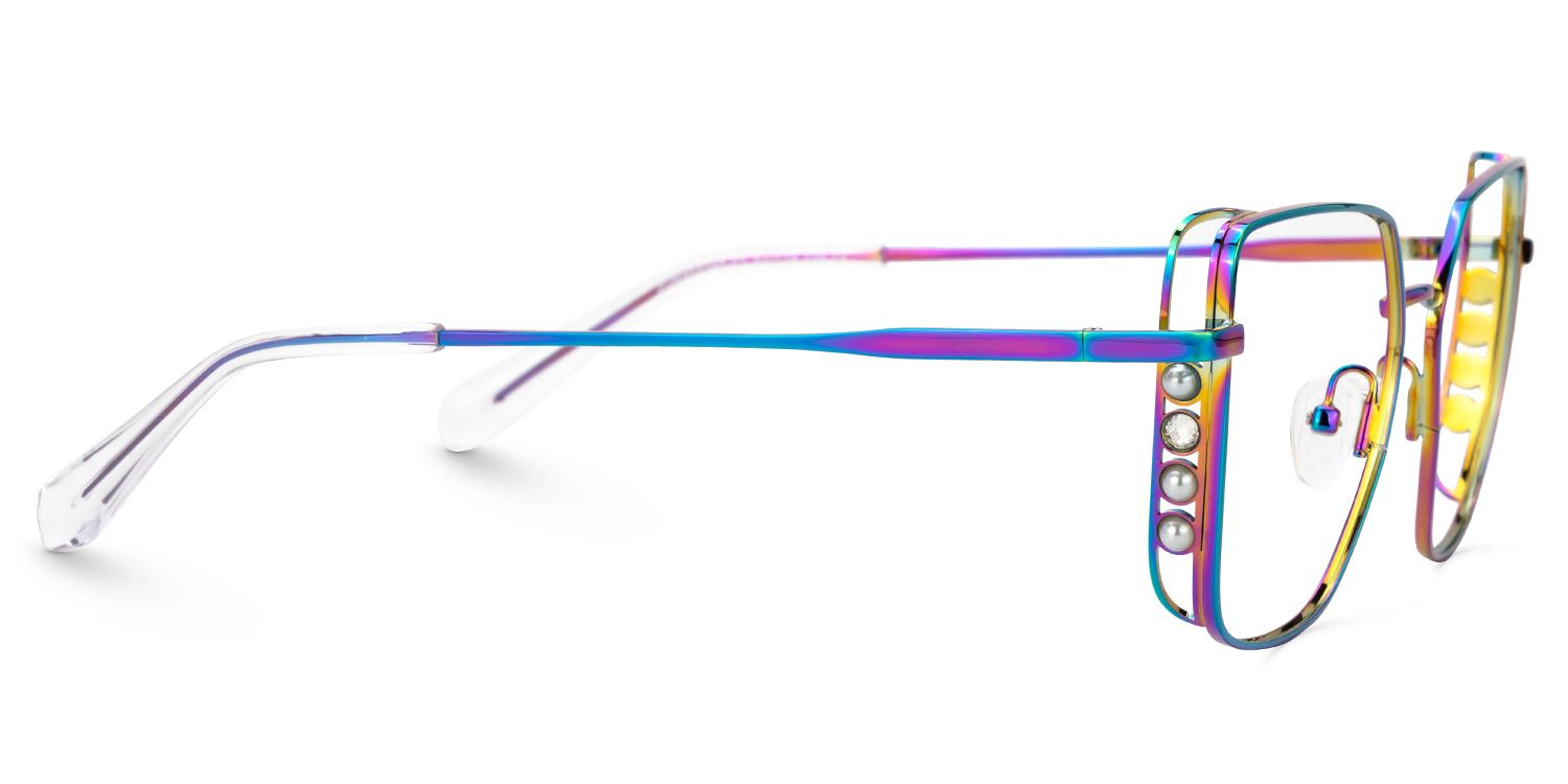 Jamison Bunt Quadratisch Metall Brille4