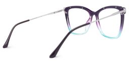 Matia Lila-Blau Quadratisch Brille3