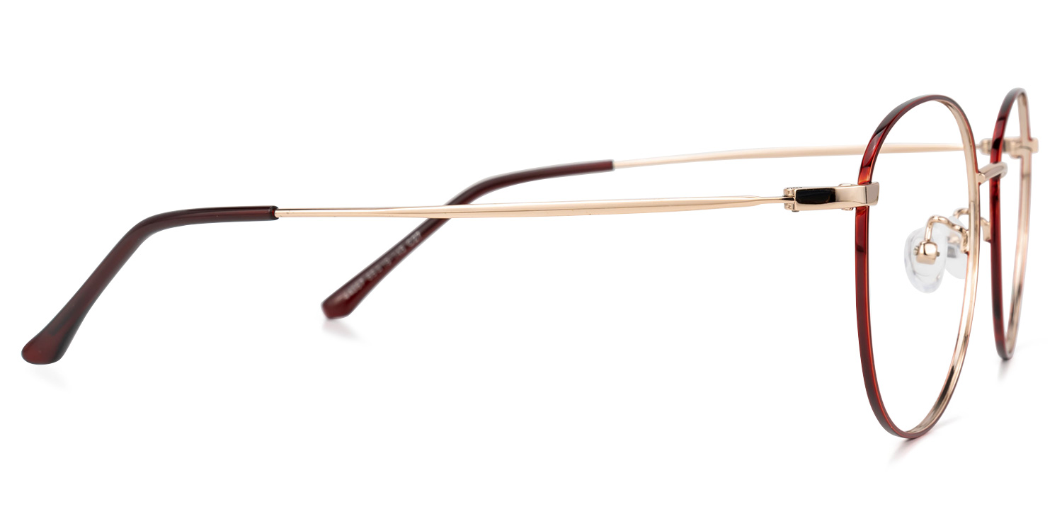 Bahr Rot Rund Brille3