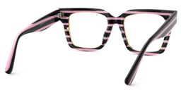 Taylor Schwarz-Rosa Quadratisch Brille3