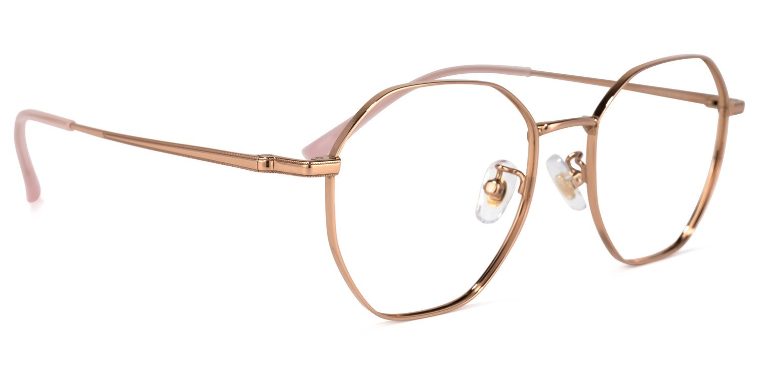 Laura Rosagold Geometrische Brille2