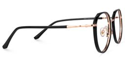 Kairos Schwarz Rund Brille3