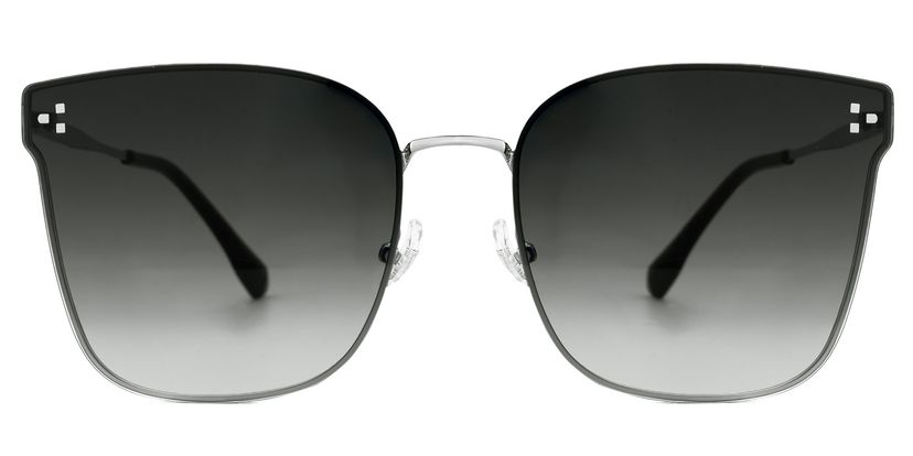 Chloe Silber Quadratisch Sonnenbrille