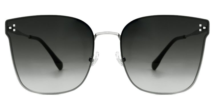 Chloe Silber Quadratisch Sonnenbrille