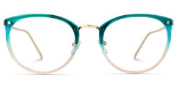 Abbas Blau-Rosa Rund Brille1