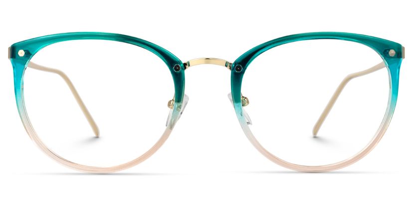 Abbas Blau-Rosa Rund Brille