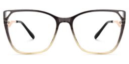 Keila Braune Cateye Brille0