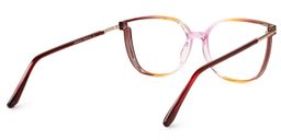 Walden Rot-Gelb Quadratisch Brille3