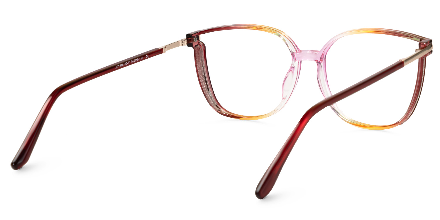 Walden Rot-Gelb Cateye Brille3