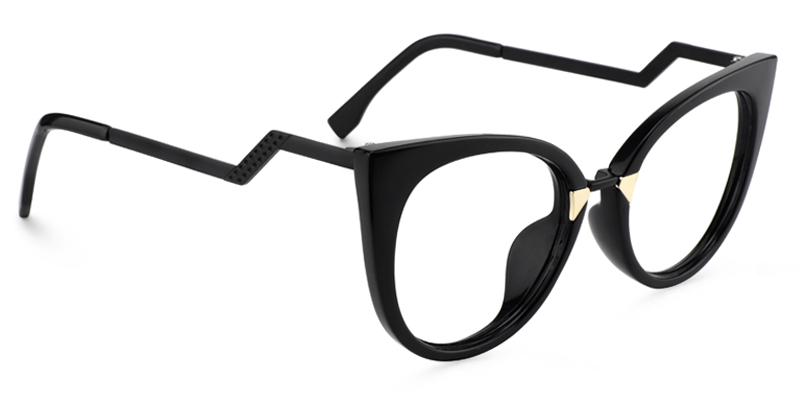 Jacqueline Schwarz Cat eye Brille2