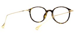 Fayth Gelb-Tortoise Rund Brille2